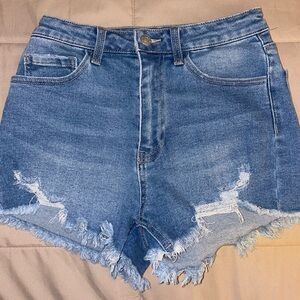 Forever 21 High Rise Denim Shorts Size 27